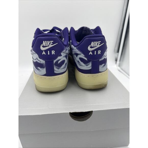 Size 9.5 - Nike Air Force 1 Low Purple Skeleton - Picture 5 of 9
